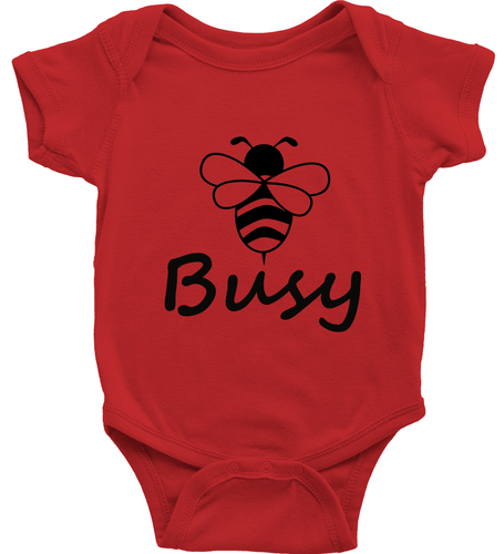 Bee Busy Toddler Kids Boy Girl T-Shirt Baby Bodysuit Clothes Busy bee honeybee - Picture 4 of 36