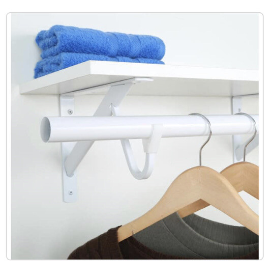 Everbilt Adjustable Closet Rod White Finish 42’72’ Regular Duty eBay