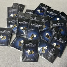 LOT OF 20 Phantom Of The Opera  Broadway Musical  Official  Pin  Ticket Mask