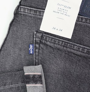 levis 511 black selvedge