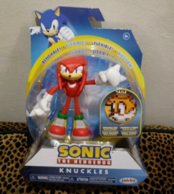 Sonic The Hedgehog Knuckles w/ Tails Spinnable Disk Action Figure Toy 4'' New