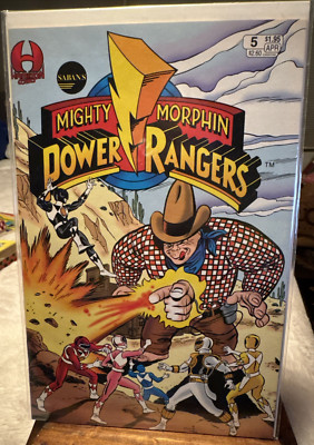 VINTAGE SABANS MIGHTY MORPHIN POWER RANGERS #5 1995 NEW AND MINT L@@K!!
