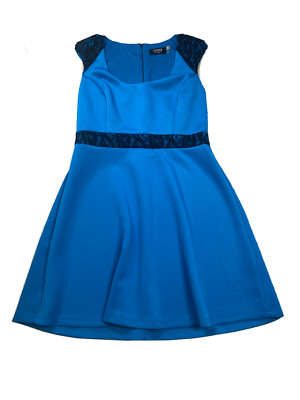 Guess Women's Blue Lace Accent Sleeveless Shift Dress - 12 | eBay Guess Women's Blue Lace Accent Sleeveless Shift Dress - 12 | eBay