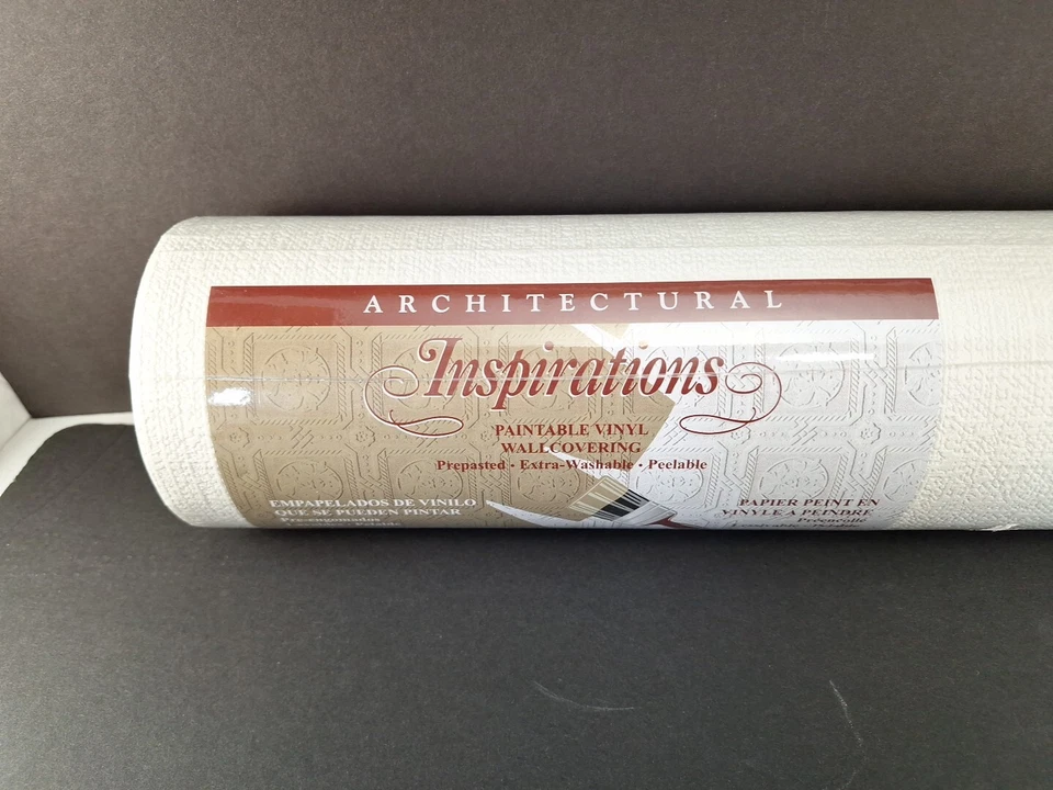 Architectural Inspirations Paintable Vinyl Wall Covering # 48923 57.75 sq. ft. - Image 2 of 4