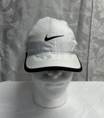 Nike Featherlight Dri-Fit Under Running Company Adjustable Black-White Hat OS Nike Team Feather Light Cap | 431sports.com main image 4