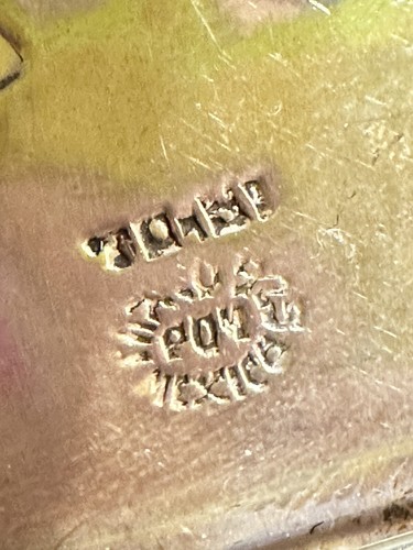 Vintage POM Taxco Sterlingsilber Intarsien Edelstein Azteken Pin Anhänger - Bild 6 von 6