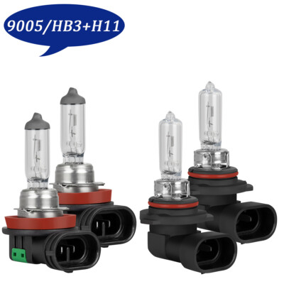 For 2011-2018 RAM 1500 2500 3500 Halogen Headlight High Low Beam Bulbs Combo Kit