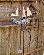 GIOCO DEL VENTO PENDOLO FIGURA VELIERO GALEONE MARITTIMO METALLO DECORAZIONE ...