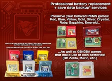 Pokemon Game Battery Holder Upgrade - Professional Replacement Battery Service!