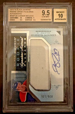 2015-16 Black Diamond Rookie Jersey Placards Autographs Connor McDavid PSA 9.5