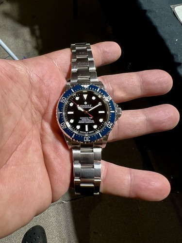 Ginault Ocean Rover Blue Ceramic 201076LSICB Rare No Date - Picture 8 of 14