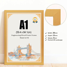 Gold A1 Picture Both Ways Hanging Photo Frame For Bedroom, Living Room, A1 Frame