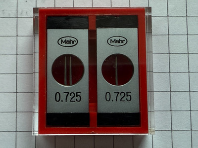 Mahr  Gewindemessdrähte  426 M Halterpaar 0,725 mm Aufnahmebohrung 6,5 m