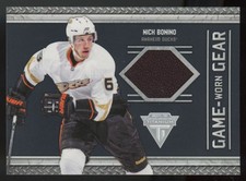 2011-12 Panini Titanium Game Worn Gear Nick Bonino #63