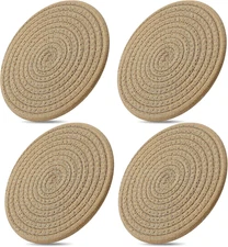 7 Inch Trivets/Potholders 4 Set Cotton Thread Weave Trivets for Pots and Pans - 