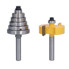 Rabbet Router Bit 1/4in Shank Milling Cutter Router Bits With Bearings Set For