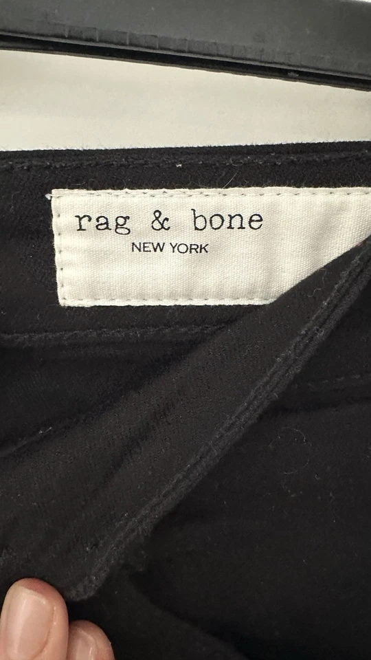 RAG & Bone Jeans Schwarz Gr. 28 Damen 80%BAUMWOLLE Nina High Rise Skinny - Bild 4 von 4