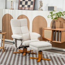 HOMCOM Relaxsessel Massagesessel mit Hocker Fernsehsessel mit Liegefunktion