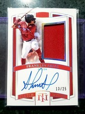 Patch fattore frizione 2025 National Treasures CF-FAS Franklin Arias Auto /25 SP