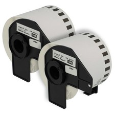 2x etykiety bez końca do Brother PT QL650TD QL-700 QL-710 62mmx30,48m Premium