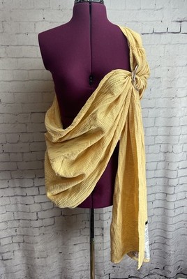 Moby Saffron Yellow Cotton Muslin Ring Sling