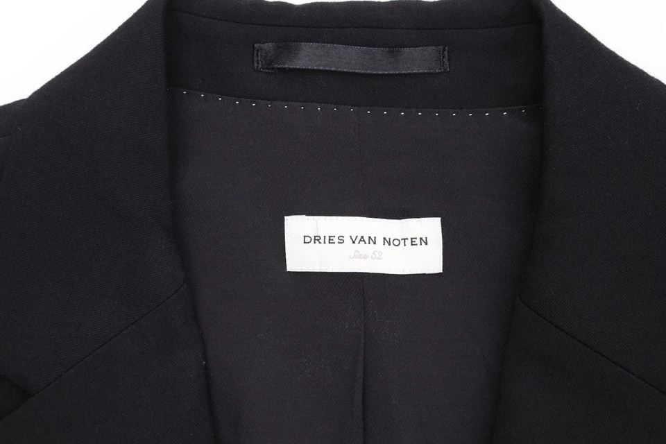Dries Van Noten EU 52 US 42 Black Blazer Jacket - Image 3 of 4