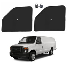 Front Side Window Sun Shade with Suction Cups for 1992-2025 Fo-rd E-Series E-...