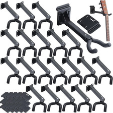 20 Pcs Guitar Hanger Wall Mount Guitar Hangers Hooks Holders with Slat Adapter 1