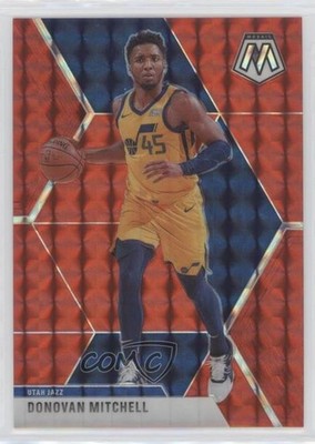 2019-20 Panini Mosaic Choice Fusion Red Prizm 7/88 Donovan Mitchell #13 pe8