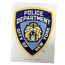 NYPD New York Police Department Offical Licensed Sticker Decal Shield 