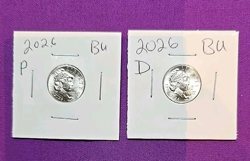 2026 P & D Emerging Liberty Dimes "BU"  In Coin Flips! **FREE SHIPPING**#wj433