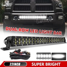 Fit For 2003-2017 Dodge Ram 2500/3500 22"inch 720W LED Light Bar+ Wiring Kit 20"