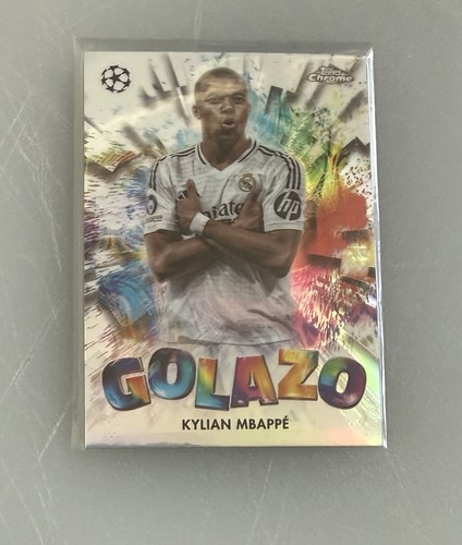 2024-25 Topps Chrome Uefa Club Competitions - Golazo Kylian Mbappe Refractor