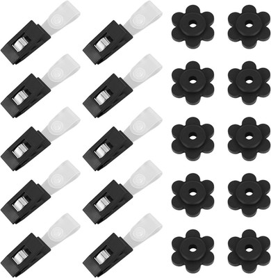 20st Gartenflaggenstopper und Clips, Blütenform Flaggenmaststopper Gartenflaggen