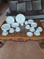 Sears 4009 Petite Flora Vtg Stoneware 49 Pieces of Dinnerware Homer Laughlin