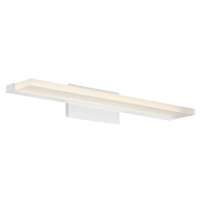 WAC Lighting Level LED 25'' White Bath Vanity & Wall Light, dweLED WS-85624-WT