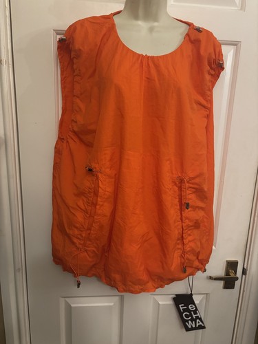 DESIGNER FENG CHEN WANG Quirky Adjust Orange Vest Pullover Top FS03VES353  BNWT  - Picture 6 of 11