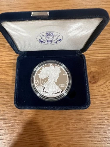 2007 W - American Eagle One Ounce Silver Proof Coin w/ OGP & COA