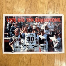 1998 Illinois Illini Baseball Team Signed 11x17 Poster Big Ten Champions