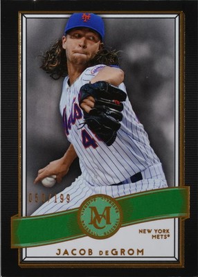 2016 Topps Museum Collection #91 Jacob DeGrom Green /199 Baseball EX