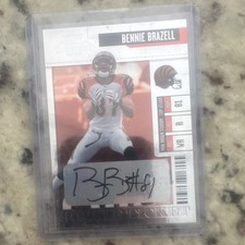 Playoff Contenders Rookie Ticket Autograph Bennie Brazell Bengals #150 Card. rookie card picture