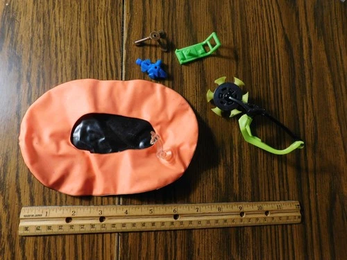 Mixed Lot Vintage G.I. Joe Accessories Including Raft