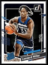 Leonard Miller 2023-24 Donruss #209 RC Minnesota Timberwolves