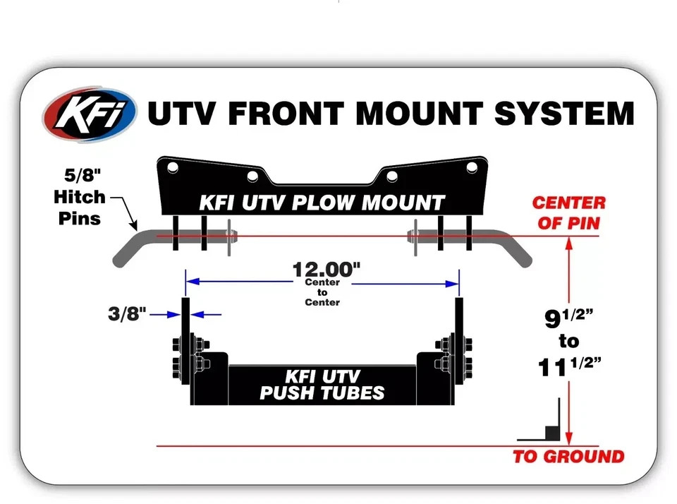 KFI 25+ CF Moto UForce U10 Pro/XL Receiver/ Plow Mount main image 1