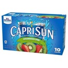 (10 Pouch) Capri Sun Strawberry Kiwi Kids Natural Juice Drink, Less Sugar, 6 Oz