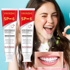 SP-6 6-Probiotic Whitening Toothpaste  Brighten  Oral Health 4-Pack