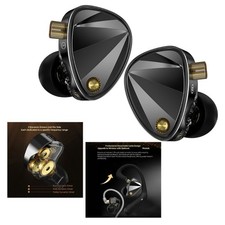 Professional In Ear Headphones 3 Driver System Rotatable Ear Cups Enhanceds