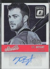 2016 Panini Donruss Optic Kris Bryant #SSKB Studio Autograph Cubs