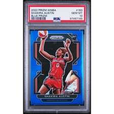 2022 Panini Prizm WNBA #183 Shakira Austin Blue PSA 10 #/149 RC