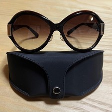 Oliver Peoples Harlot P ESP Sunglasses Round Shape Brown x Gold Frame With Case
